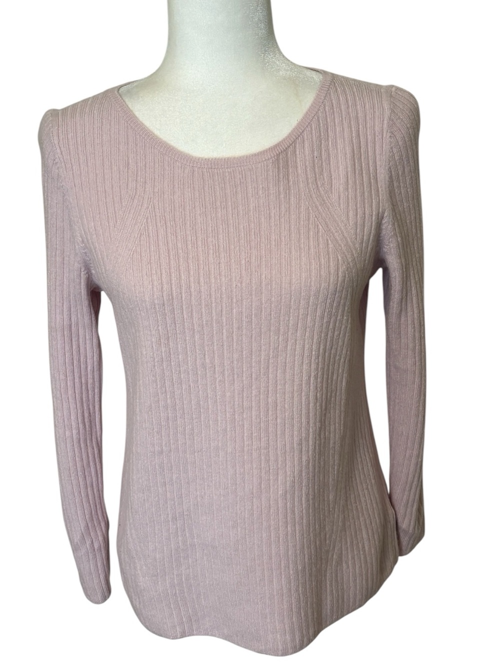 TALBOTS Pink Wool Blend Crewneck Sweater Size LP